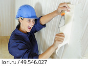 an angry female worker at work. Стоковое фото, агентство Ingram Publishing / Фотобанк Лори
