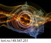 Particle Generator series. Background of fractal lights, patterns and fields on the subject of modern technologies, science, education and theoretical research. Стоковое фото, агентство Ingram Publishing / Фотобанк Лори