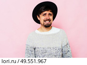 The man is sad. Стоковое фото, агентство Ingram Publishing / Фотобанк Лори