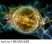 Particle Generator series. Background of fractal lights, patterns and fields on the subject of modern technologies, science, education and theoretical research. Стоковое фото, агентство Ingram Publishing / Фотобанк Лори