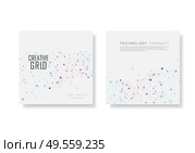 Abstract polygonal geometric shape with molecule structure style. Vector brochure design.. Abstract polygonal geometric shape. Стоковая иллюстрация, агентство Ingram Publishing / Фотобанк Лори