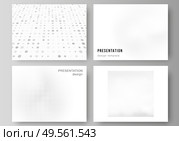 Vector layout of presentation slides design business templates, multipurpose template for presentation brochure, brochure cover. Halftone effect decoration with dots. Dotted pattern for grunge style. Vector layout of presentation slides design business templates, multipurpose template for presentation brochure, brochure cover. Halftone effect decoration with dots. Dotted pattern for grunge style. Стоковая иллюстрация, агентство Ingram Publishing / Фотобанк Лори