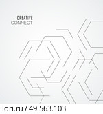 Abstract line shapes and pattern hexagon. Minimalistic design background.. Abstract line shapes and pattern hexagon. Minimalistic design background. Стоковая иллюстрация, агентство Ingram Publishing / Фотобанк Лори