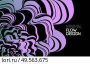 Modern color abstract design background, Colorful Flow motion style. Distort stripe. 3D fluid. Vector Modern abstract design background Flow motion. Стоковая иллюстрация, агентство Ingram Publishing / Фотобанк Лори