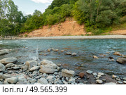 Водный Пейзаж. Река Белая, Адыгея. Стоковое фото, фотограф Татьяна Новикова / Фотобанк Лори