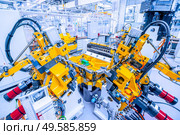 Measurement and testing station at car factory. Measurement and testing station at car plant. Стоковое фото, агентство Ingram Publishing / Фотобанк Лори