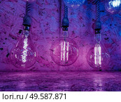 Modern and decorative Filament ligth bulb. Стоковое фото, агентство Ingram Publishing / Фотобанк Лори