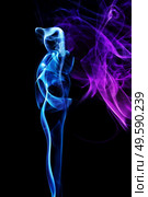 pink and violet smoke on black background. pink and violet smoke, black background. Стоковое фото, агентство Ingram Publishing / Фотобанк Лори