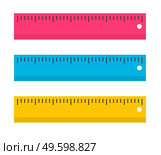 Flat Ruler icon. Isolated rule icon for your web design. Vector Illustration. Flat Ruler icon. Isolated rule icon for your web design. Vector Illustration EPS10. Стоковая иллюстрация, агентство Ingram Publishing / Фотобанк Лори