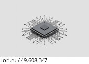 Микросхема минимализм иллюстрация. Стоковое AI-изображение, AI-художник Станислав Кноп / Фотобанк Лори
