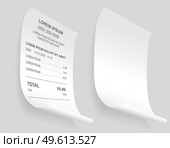 Payment check isometric 3d. Buying financial invoice bill purchasing calculate pay vector isolated. Receipt the seller forms at the online checkout for transfer to the buyer or client, paper piece. Payment check isometric. Buying financial invoice bill purchasing calculate pay vector isolated. Стоковая иллюстрация, агентство Ingram Publishing / Фотобанк Лори