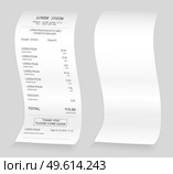 Payment check isometric 3d. Buying financial invoice bill purchasing calculate pay vector isolated. Receipt the seller forms at the online checkout for transfer to the buyer or client, paper piece. Payment check isometric. Buying financial invoice bill purchasing calculate pay vector isolated. Стоковая иллюстрация, агентство Ingram Publishing / Фотобанк Лори