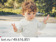 Natural portrait of a one year cute baby. Стоковое фото, агентство Ingram Publishing / Фотобанк Лори