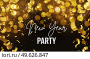 2023 Happy new year luxury background with golden glitter sparkles. Annual award Vector design. Happy New Year luxury background with golden glitter sparkles. Стоковая иллюстрация, агентство Ingram Publishing / Фотобанк Лори