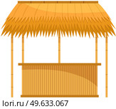 Wooden outdoor bar. Establishment for sale preparation of alcoholic beverages. Bar counters for outdoor usage. Street cafe for alcohol, drinks and cocktails. Beach bar shop. Summer vacation festival. Set of illustrations about wooden outdoor bars. Establishment for sale of alcoholic beverages. Стоковая иллюстрация, агентство Ingram Publishing / Фотобанк Лори