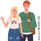 People greeting gesture. Different nations representatives waving hand saying hi. Men, women say hello. People waving hands and gesturing in friendly way. Characters wave their hand and say welcome hi. People greeting gesture. Different nations representatives waving hand saying hello. Стоковая иллюстрация, агентство Ingram Publishing / Фотобанк Лори