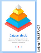 Visualize with business analytics. Work with statistical data analysis, changing indicators. Analyze statistical indicators, business data. Marketing research for presentation. Data financial report. Analyze statistical indicators, business data. Work with marketing research. Data analysis isometric. Стоковая иллюстрация, агентство Ingram Publishing / Фотобанк Лори