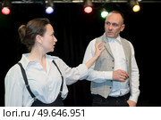 portrait of two mimes indoors. Стоковое фото, агентство Ingram Publishing / Фотобанк Лори