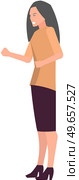Angry woman speaking and gesturing vector illustration. Frustrated lady during work. Negative emotions expression. Furious company employee isolated cartoon character. Businesswoman talking angrily. Angry woman speaking and gesturing. Frustrated lady during work, businesswoman talking angrily. Стоковая иллюстрация, агентство Ingram Publishing / Фотобанк Лори