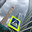 A bright pedestrian crossing sign on the background of the towers of Moscow City. Russia. Moscow. 13.06.25. Редакционное фото, фотограф Ярославский Максим / Фотобанк Лори