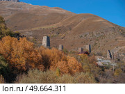 Ossetian old village in the Caucasus mountains. Стоковое фото, агентство Ingram Publishing / Фотобанк Лори