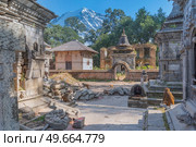 Pashupatinath is a Hindu temple complex in Kathmandu. Nepal. Стоковое фото, агентство Ingram Publishing / Фотобанк Лори