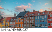 Nyhavn is the old harbor of Copenhagen. Denmark. Стоковое фото, агентство Ingram Publishing / Фотобанк Лори