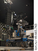 camera on rails for filming an online concert. tv production. Стоковое фото, агентство Ingram Publishing / Фотобанк Лори
