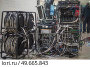 mobile professional TV studio with the ability to broadcast live on the Internet. Стоковое фото, агентство Ingram Publishing / Фотобанк Лори