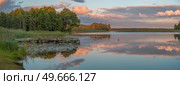 Braslav lakes are located on the border of three countries Belarus, Lithuania, Latvia. Стоковое фото, агентство Ingram Publishing / Фотобанк Лори