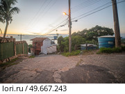 Favelas in the city of Rio de Janeiro. A place where poor people live. Brazil. Стоковое фото, агентство Ingram Publishing / Фотобанк Лори
