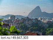 Favelas in the city of Rio de Janeiro. A place where poor people live. Brazil. Стоковое фото, агентство Ingram Publishing / Фотобанк Лори