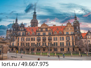 Dresden in Germany. architecture of the reconstructed old city. Стоковое фото, агентство Ingram Publishing / Фотобанк Лори