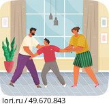 Problems and conflict in family, fight and arguing, quarreling over child in family. Cartoon angry parents swearing. Unhappy boy teenager. Dispute man and woman. Toxic relationships between people. Problems and conflict in family, fight and arguing, quarreling over child in family, unhappy boy. Стоковая иллюстрация, агентство Ingram Publishing / Фотобанк Лори