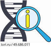 Genetic science. DNA molecule laboratory scientific research, gene structure information. Biological or behaviour experiments, medicine microbiology vector concept. Biotechnology, genome engineering. Genetic science. DNA molecule lab scientific research, gene structure information, biotechnology. Стоковая иллюстрация, агентство Ingram Publishing / Фотобанк Лори
