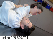 concept of an aikido practice. Стоковое фото, агентство Ingram Publishing / Фотобанк Лори