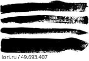 Set of different abstract shapes, smears and prints. Black design elements isolated on white background. Seamless pattern for creating style. Decoration template, brush strokes for design styling. Decoration template, brush strokes for design styling. Set of different abstract shapes, smears. Стоковая иллюстрация, агентство Ingram Publishing / Фотобанк Лори
