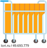 Computer desktop yellow folders, digital data storage. Desktop icons pack element with documents and media content. Directory sign. Linux open source UI shortcut theme customisation, file indexing. Computer desktop yellow folders, digital data storage. Desktop pack element with documents. Стоковая иллюстрация, агентство Ingram Publishing / Фотобанк Лори