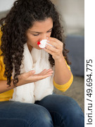 bleeding in the nose and women. Стоковое фото, агентство Ingram Publishing / Фотобанк Лори
