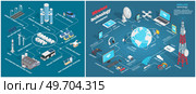 Smart city prototype of integrating several information and communication technologies and Internet of things, IoT solutions for city property management. Man made town planning interconnected system. Smart city prototype, integrating several information and communication technologies and Internet of things. Стоковая иллюстрация, агентство Ingram Publishing / Фотобанк Лори