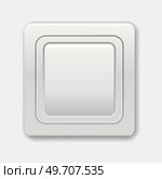 Switches for light. Realistic toggle switches in on and off positions. Electric light switch icon with one button. Socket and switch electrical outlet for electric plugs. Vector illustration 3d. Switches for light. Realistic toggle switches in on and off positions. Стоковая иллюстрация, агентство Ingram Publishing / Фотобанк Лори