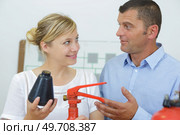 the fire extinguishers fighting training. Стоковое фото, агентство Ingram Publishing / Фотобанк Лори