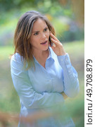 angry woman on the phone. Стоковое фото, агентство Ingram Publishing / Фотобанк Лори