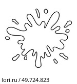 Water and juice splash liquide. One line stroke outline vector Illustration A water splash, fleeting spectacle of natures energy Fresh juice splashed, tangy explosion of color and taste A wave shape. Water and juice splash liquide. A water splash, celebration of natures power and grace Fresh juice splashed, colourful. Стоковая иллюстрация, агентство Ingram Publishing / Фотобанк Лори