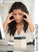 woman is upset in the office. Стоковое фото, агентство Ingram Publishing / Фотобанк Лори