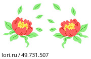 Spring flower vector illustration. The botanical garden was haven tranquility amidst blooming flowers The spring flower concept embodied spirit growth and rejuvenation The blossoming trees created. Spring flower. The botany enthusiasts marveled at diversity spring blooms. Стоковая иллюстрация, агентство Ingram Publishing / Фотобанк Лори