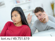 a couple and an argument. Стоковое фото, агентство Ingram Publishing / Фотобанк Лори