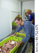 she is a fish bulk buyer. Стоковое фото, агентство Ingram Publishing / Фотобанк Лори