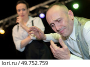 couple of actors on the stage. Стоковое фото, агентство Ingram Publishing / Фотобанк Лори