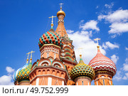 Собор, Храм Василия Блаженного на Красной площади (2023 год). Стоковое фото, фотограф Соловьёв Максим Сергеевич / Фотобанк Лори